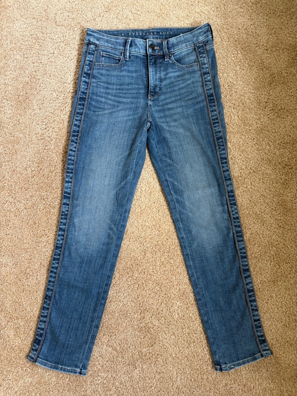 Talbots Rhinestone Everyday Soft Slim Ankle Jeans